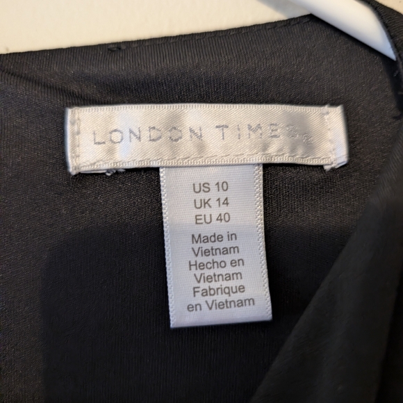 London Times Black Dress - Picture 3 of 4